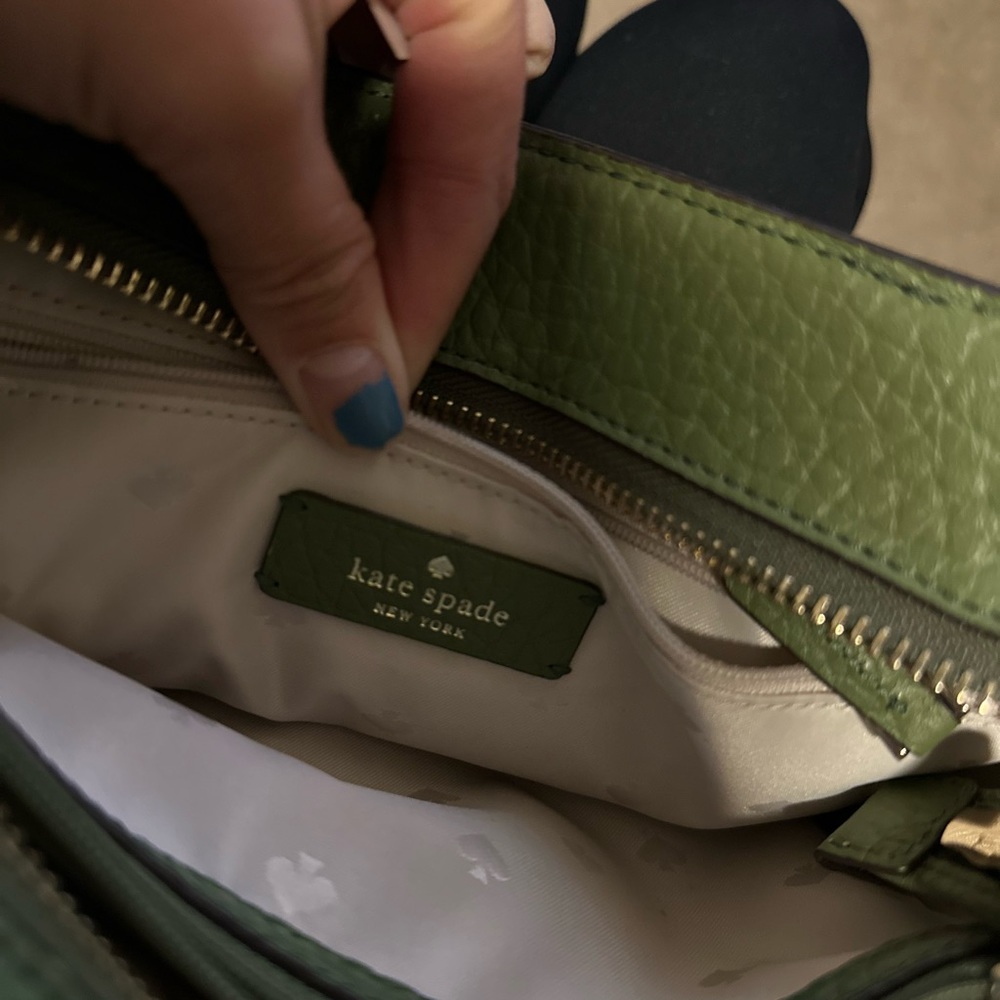 Kate spade crossbody satchel in green